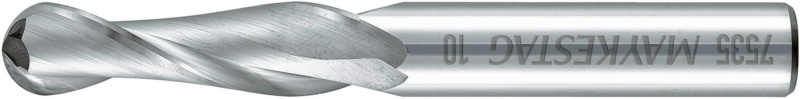 VHM-Radiusfräser, lang, Zweischneider FRS-RADI-WN-L-VHM-D4,0MM
