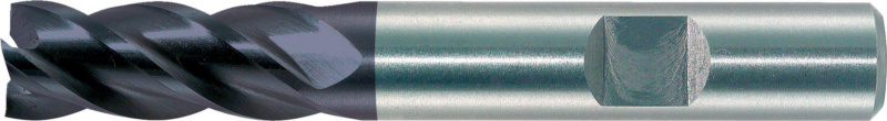 HPT-Schaftfräser HSCo-PM DIN 844K, kurz, Vierschneider, zentrumschneidend