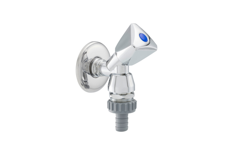 Geräte-Schrägsitzventil 1/2" mit Rohrbelüfter 1/2"