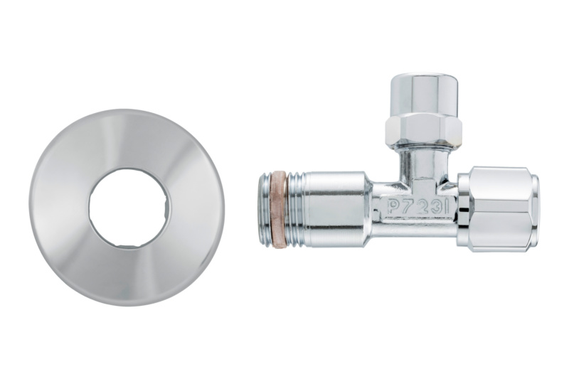 DIN-Eckregulierventil 1/2" 1/2" mit selbstdichtendem Anschlussgewinde