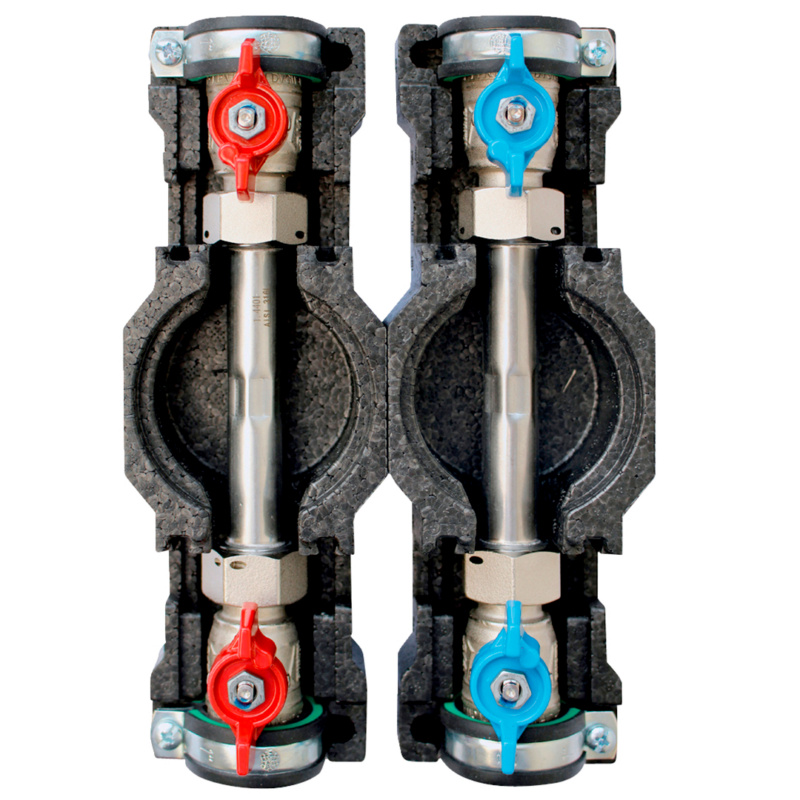 PRINETO Wasserzählereinbaustrecke-Set WAZAEHLEINBAU-PRINETO-SET-3/4-KALT-WARM