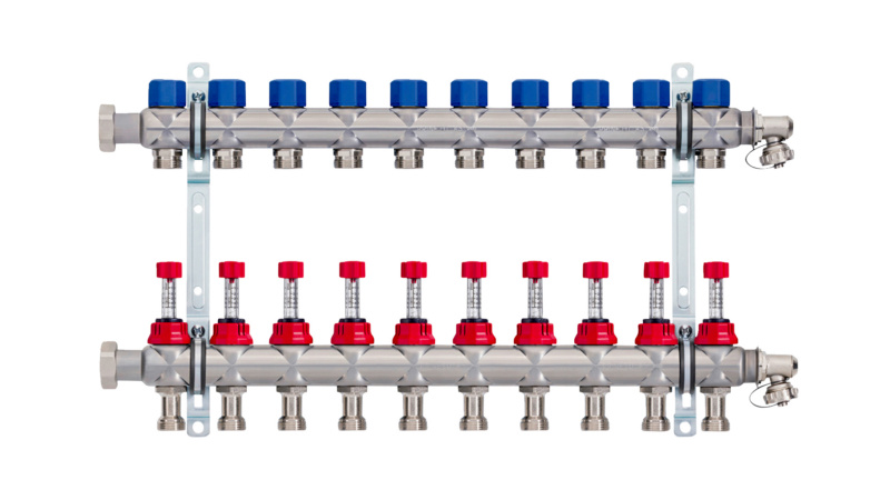 PRINETO Heizkreisverteiler mit Regolux Memory VA VERT-PRINETO-HK-10FACH-(REGOL.M