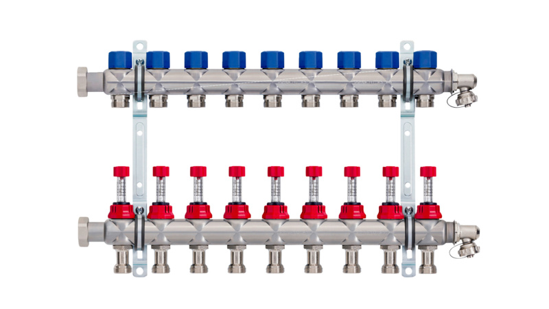 PRINETO Heizkreisverteiler mit Regolux Memory VA VERT-PRINETO-HK-9FACH-(REGOL.ME