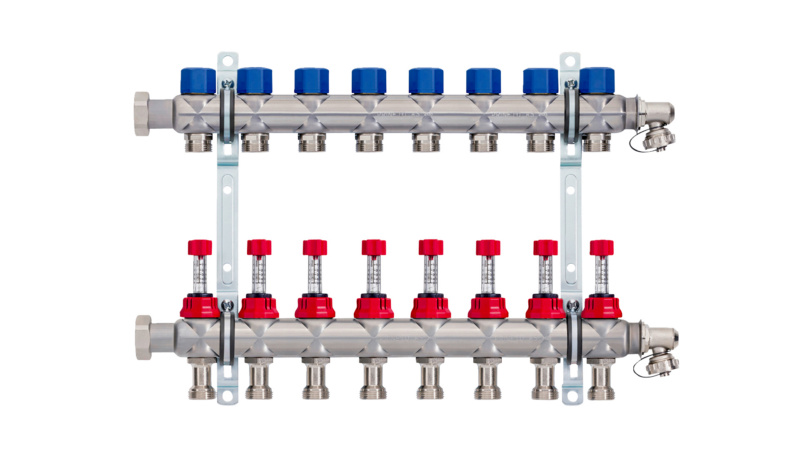 PRINETO Heizkreisverteiler mit Regolux Memory VA VERT-PRINETO-HK-8FACH-(REGOL.ME