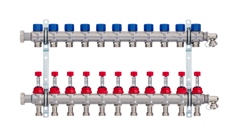 PRINETO Heizkreisverteiler mit Regolux Memory VA VERT-PRINETO-HK-11FACH-(REGOL.M