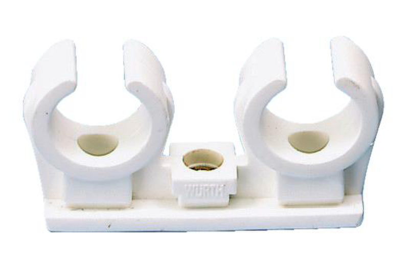 Kunststoff Clip Doppelt 8 mm