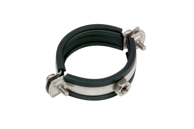 Rohrschelle TIPP Edelstahl A4 74 - 80mm 2-teilig