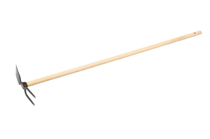 Gartenhacke mit Zinken GARTHACK-ST/HO-2ZINKEN-1350X270MM