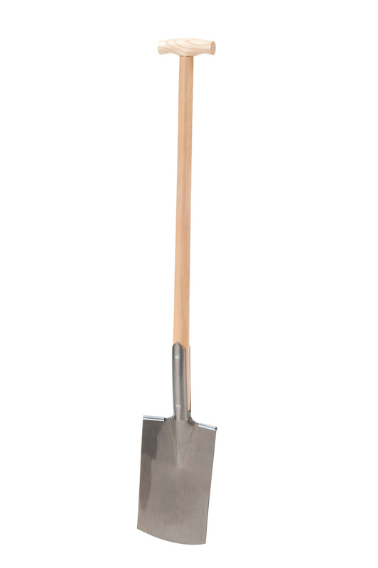 Spaten Gärtnerform mit T-Griff