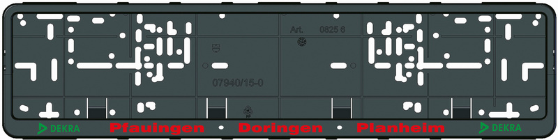 Kennzeichenbefestigung Klapp-Fix Plus bedruckt KSB-BEDR-(KLAPPFIX-PLUS)-3FARB-52