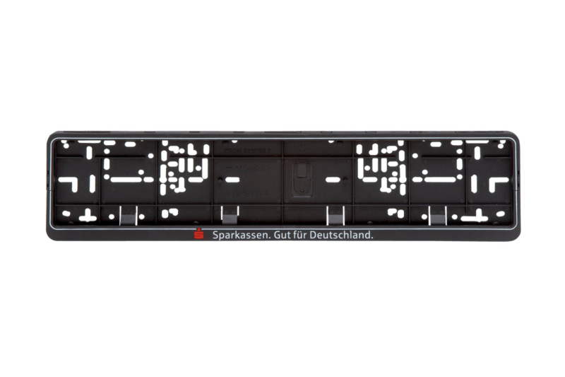 Kennzeichenbefestigung Klapp-Fix Plus bedruckt KSB-BEDR-(KLAPPFIX-PLUS)-2FARB-52