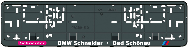 Kennzeichenbefestigung Klapp-Fix Plus bedruckt KSB-BEDR-(KLAPPFIX-PLUS)-5FARB-52