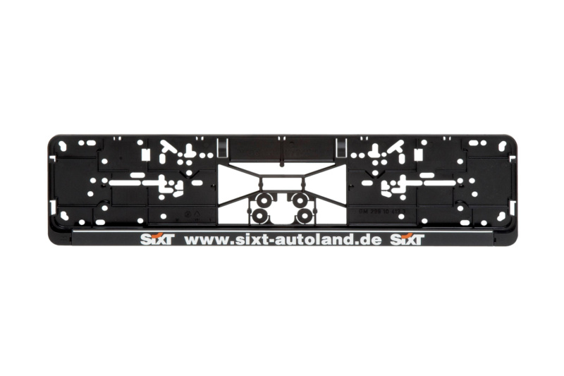 Kennzeichenbefestigung Clipster komplett bedruckt KSB-KOMPL-PL/LST-2FARB-CLIPSTE