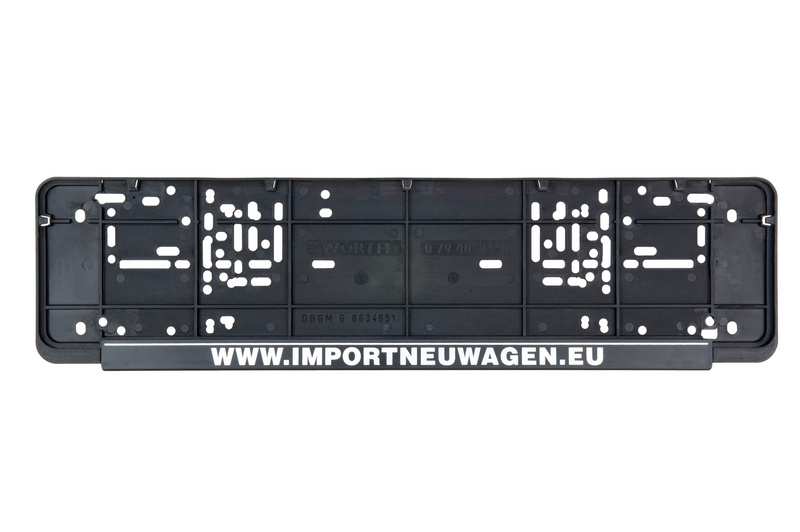 Kennzeichenbefestigung Classic komplett bedruckt 460 mm
