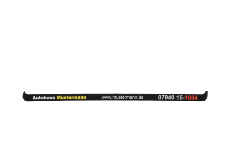 Leiste-Kennzeichenbefestigung Basixx bedruckt KSB-BEDR-LEISTE-BASIXX-3-FARBIG