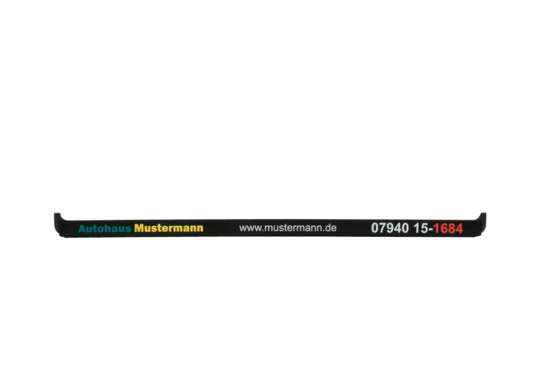 Leiste-Kennzeichenbefestigung Basixx bedruckt KSB-BEDR-LEISTE-BASIXX-4-FARBIG