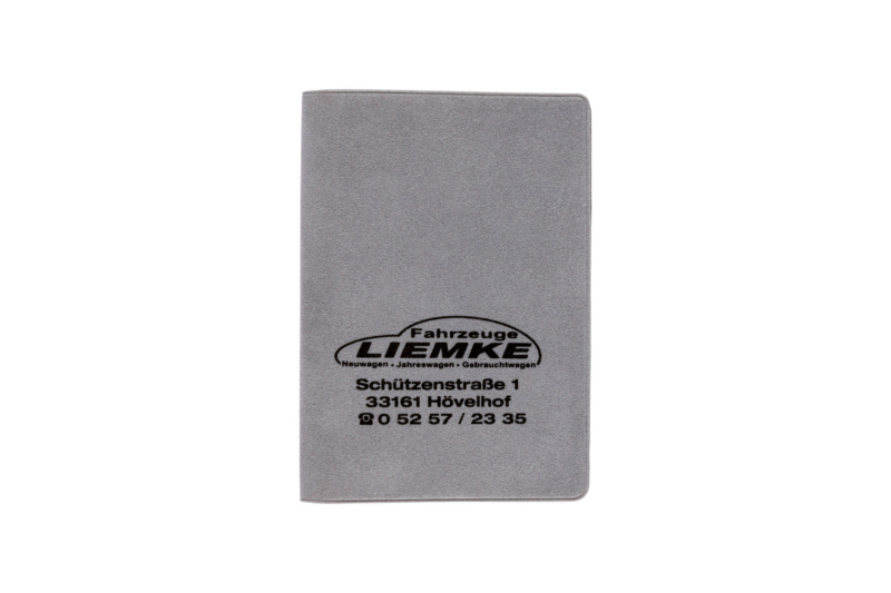 KFZ-Scheinmappe MAPPE-VELOURS-GRAU-1FARBIG