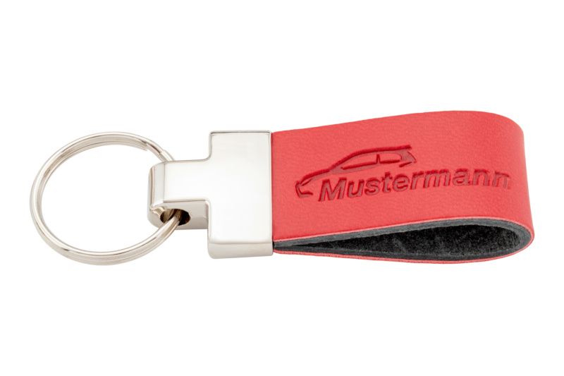 Schlüsselanhänger Schlaufe SHSLANHAENG-BEDR-GUMMISCHLAUFE-ROT-2SEIT