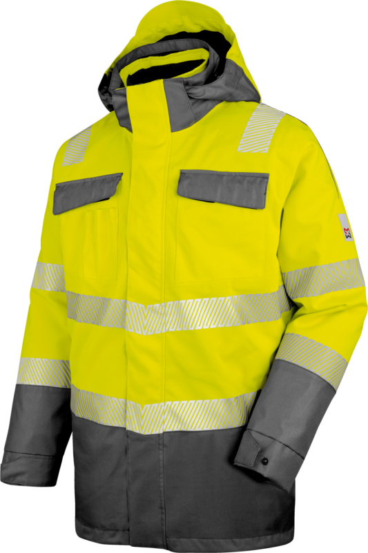 Jacke/ Weste/ Mantel CBRE PARKA 3IN1 NEON GELB/GRAU 6XL
