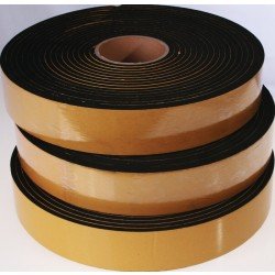 Zellkautschukstreifen B.30mm L.10m D.3mm 35 +/- 5Grad Shore EPDM schwarz