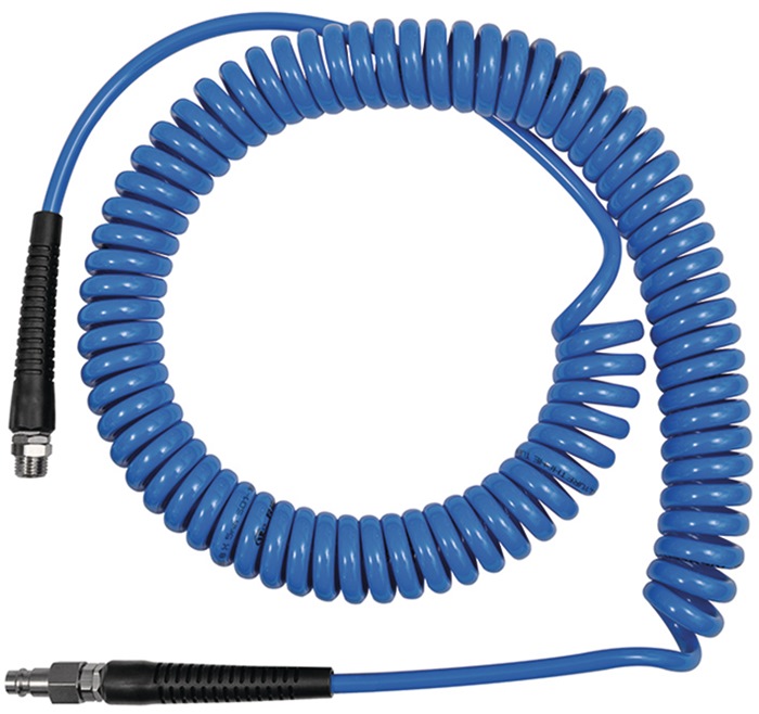 Spiralschlauchset ID 6,5mm AD 10mm L.7,5m Stecker DN 7,2 G 1/4 Zoll Rl.RIEGLER