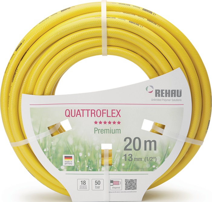 Wasserschlauch Quattroflex L.50m ID 25mm AD 31mm REHAU