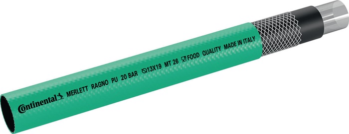 Gewebeschlauch Ragno PU ID 13mm AD 19mm L.30m grün CONTINENTAL