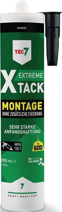 Montagekleber X-TACK schwarz 290ml TEC7