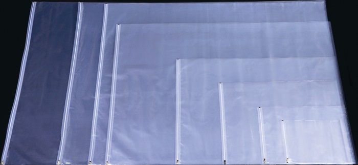 Planschutztasche 1050x1500mm Gleitverschluss 2-s.transp.BÖCK