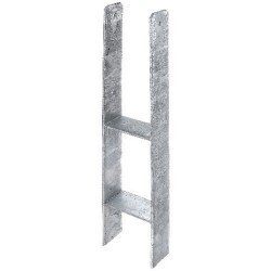 H-Pfostenträger 111x300x600x60mm STA roh TZN GAH