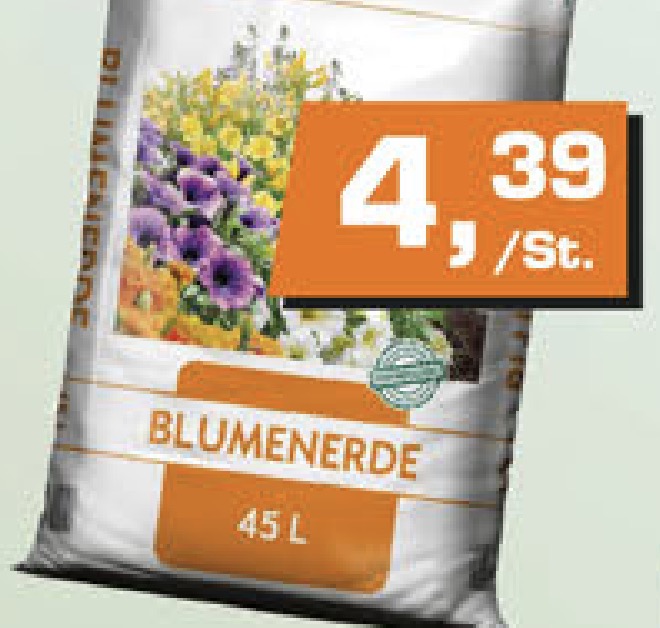 Qualitäts-Blumenerde BIO 45 Liter