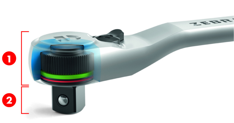 1/2 Zoll Hebelumschaltknarre staubgeschützt HBLKNAR-UMSCH-1/2ZO-253MM