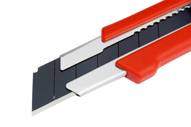 1K-Cutter-Messer mit Klemmrad CUTTER-ROT-H25MM-L185MM