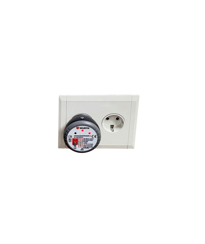 Steckdosenprüfgerät A FI/RCD-Auslösung PRUEF-STEDO-SHTZKONT-FI-TEST-230V/50HZ
