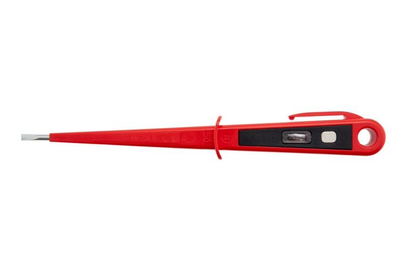 ELMO®  einpoliger Phasenprüfer PRUEF-VDE-1POL-(100-250VAC)-(190/100MM)