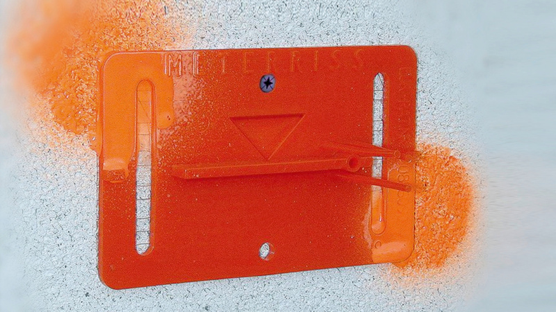 Meterrissplakette MRISS-PLAKT-MP20-ROT