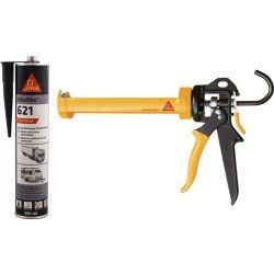 Kleb- u.Dichtstoff-Set schwarz 300ml 12xSikaflex 621+Kartuschenpr.CG-PRO4 SIKA
