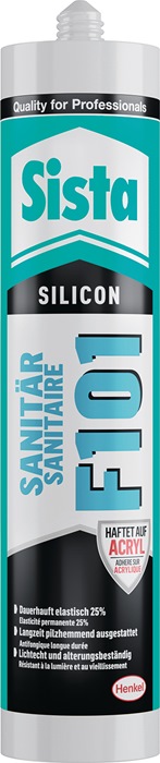 Sanitärsilikon F101 weiß 300 ml Kartusche SISTA