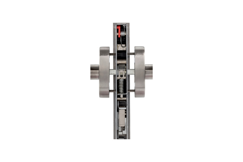 Türdrücker A 806 auf Ovalrosette TD-A2-A806-OVAL-ROS-L/R-MATT
