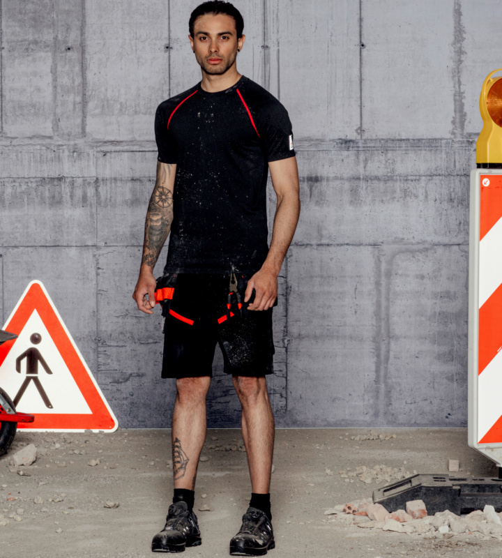 T-Shirt Performance T-SHIRT PERFORMANCE SCHWARZ/ROT L