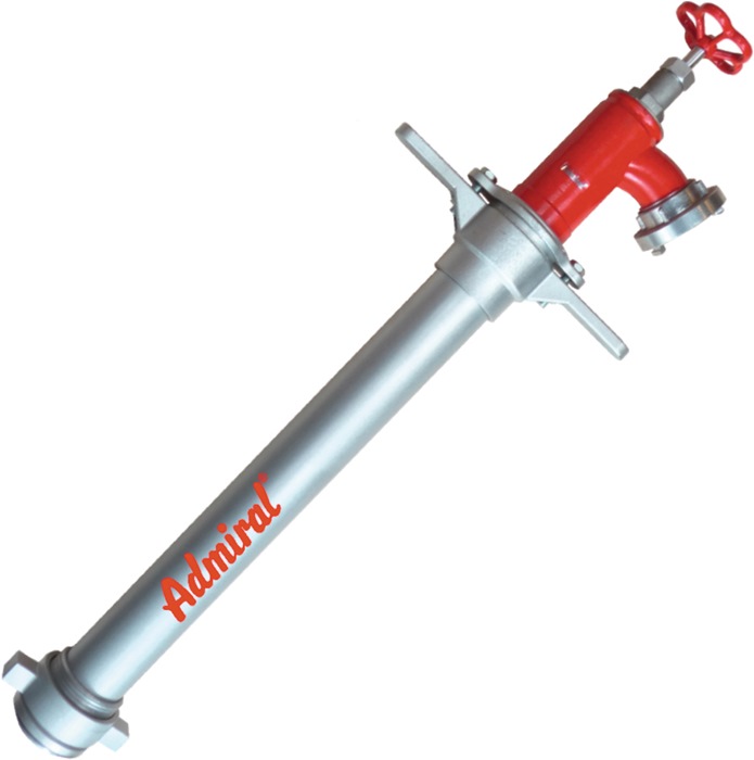 Hydrantenstandrohr STORZ Alu.DN 80 1xC-Abgang,1 Ventil ADMIRAL