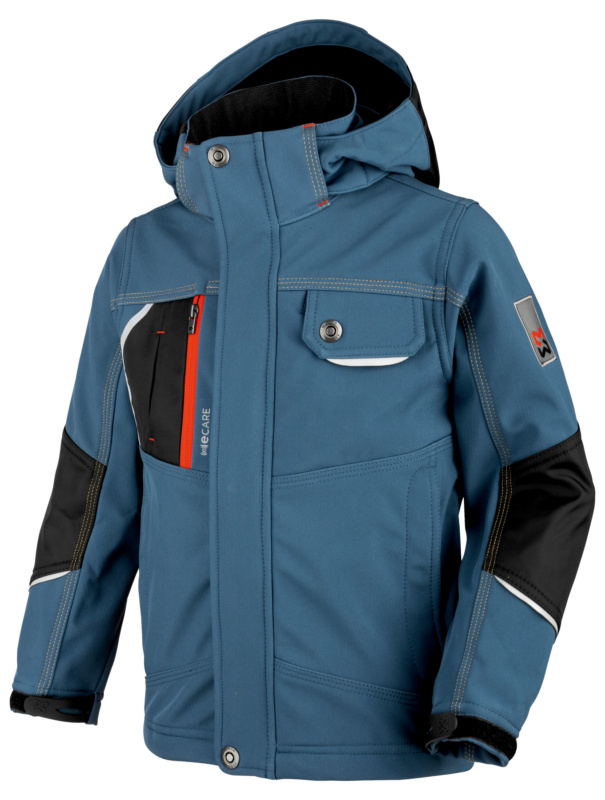 WÜRTH MODYF NATURE Softshelljacke Kinder SOFTSHELLJACKE NATURE KIDS BLAU 110/116