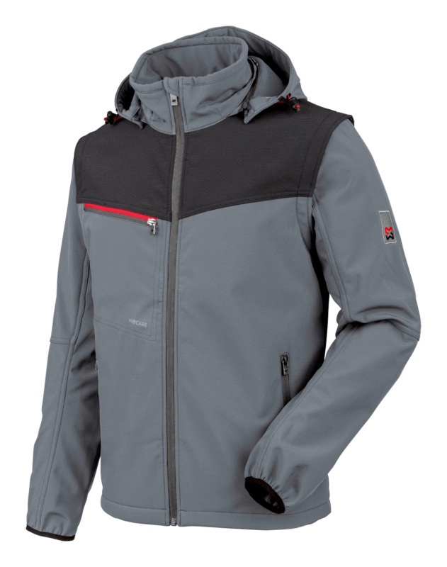 WÜRTH MODYF STRETCH X Softshelljacke SOFTSHELLJACKE STRETCH X GRAU 4XL