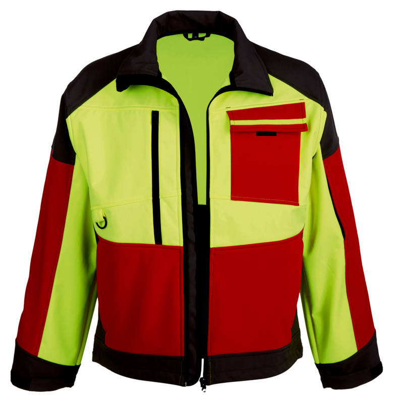 WÜRTH MODYF Forst Softshelljacke JACKE SOFTSHELL FORST GELB/ROT XXL