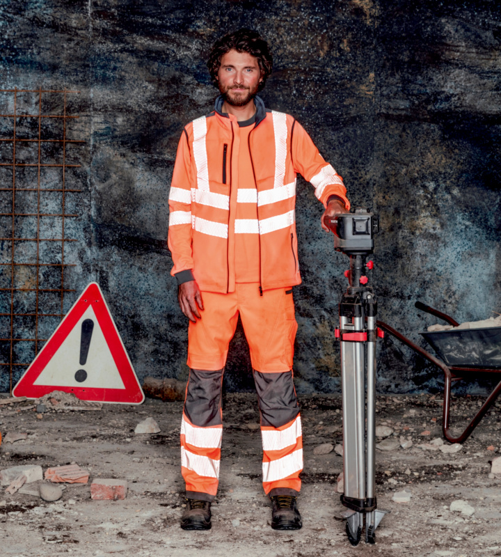WÜRTH MODYF NEON Warnschutz Bundhose Klasse 2 BUNDHOSE NEON ORANGE/GRAU 106