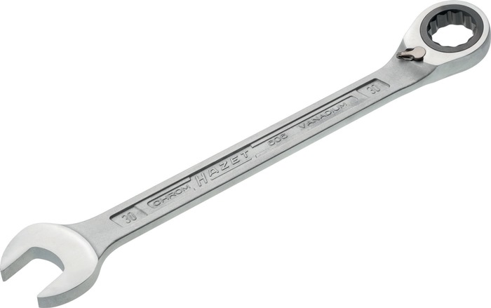 Maulringratschenschlüssel 606 SW 30mm L.402,5mm umschaltbar,Rings.15Grad HAZET