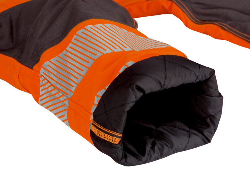 Winter-Warnschutzbundhose Neon Klasse 2 BUNDHOSE WINTER NEON ORANGE/GRAU 40