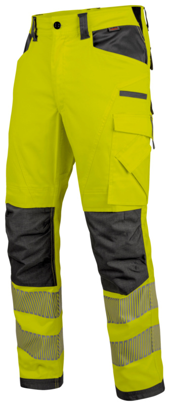 Winter-Warnschutzbundhose Neon Klasse 2 BUNDHOSE WINTER NEON GELB/GRAU 98