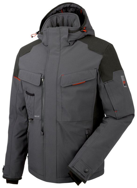 WÜRTH MODYF ONE Winter Softshelljacke SOFTSHELLJACKE WINTER ONE GRAU 4XL