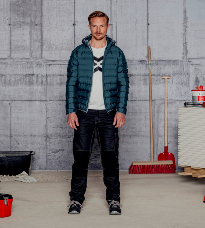 WÜRTH MODYF Start Up Jacke Würth START UP JCK WUERTH PETROL ZIP GRAU S